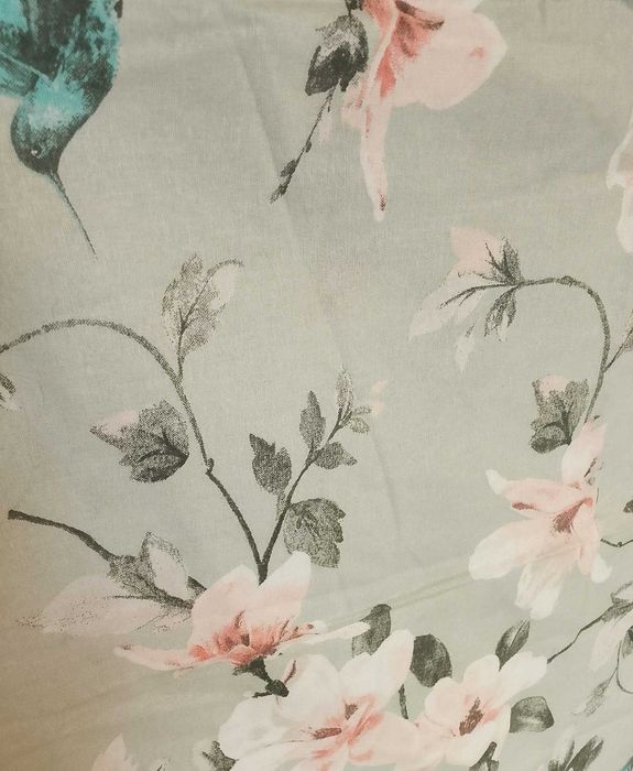 Poszewka na poduszkę w kwiaty 60 X 50 - Bawełna 100%