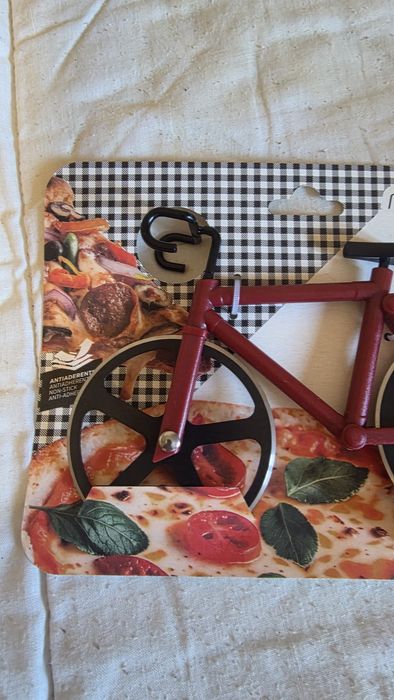 Cortador pizza bicicleta