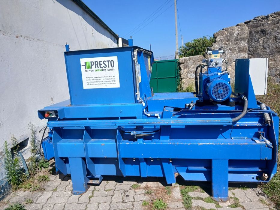 Prensa enfardadeira enfardar cartao horizontal fardo 200kg