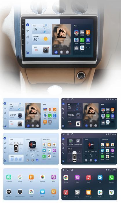 Nowoczesne radio Android do VW Touran 1 z CarPlay 2GB-32GB
