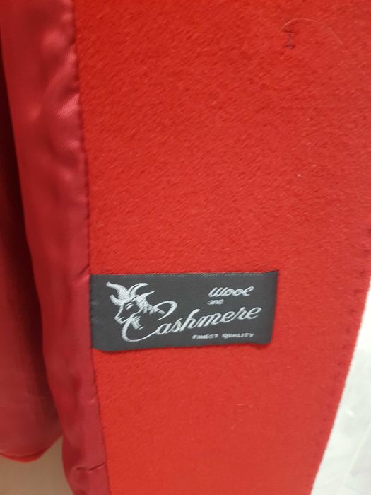 Casaco senhora lã caxemira fazenda vermelho MAJA