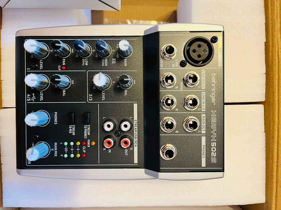Behringer Xenyx 502S USB – Como Nova | Nunca Utilizada