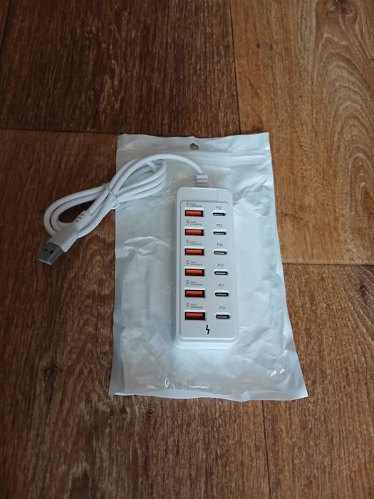 12-портовая USB зарядная станция 66Вт, USB-хаб