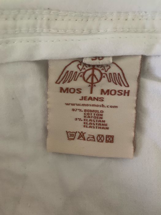 Męskie białe jeansy. Firma Mos Mosh.