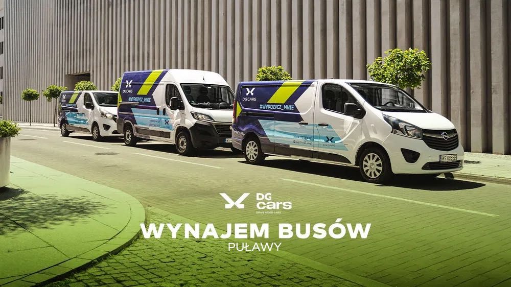 Wypożyczalnia samochodów dostawczych, wynajem busów - DG Cars