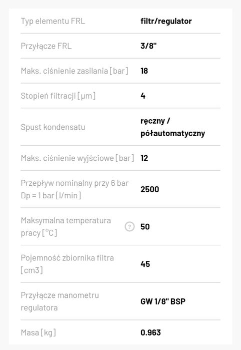 Filtr-reduktor do sprężarek