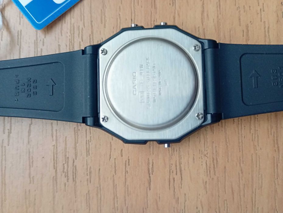 Kultowe Casio F-91W 3DG| Zielony+Etui | Stan Idealny