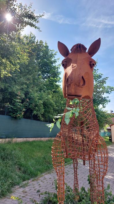 Kwietnik h220cm koń zebra naturalnej wielkosci unikatowy HIT