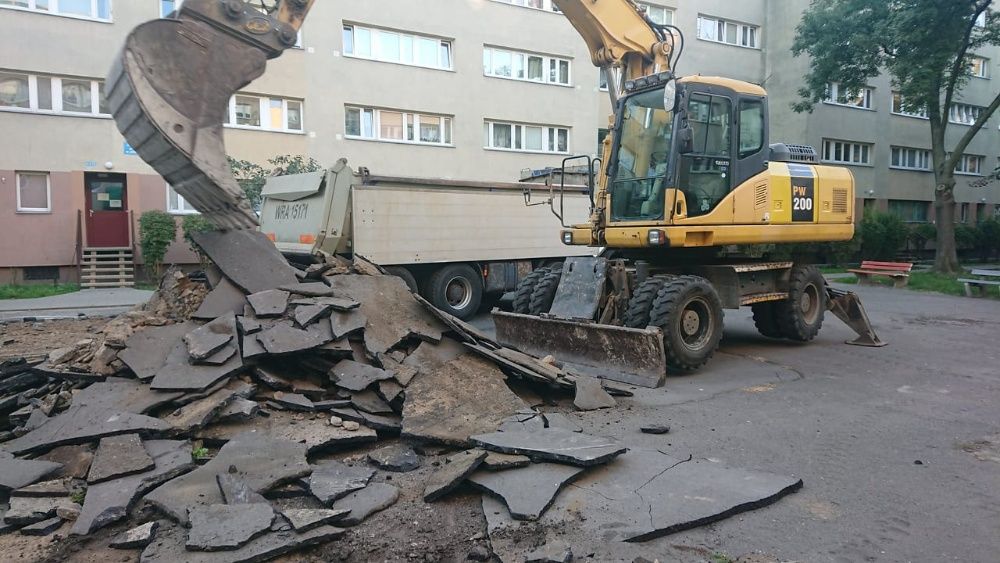 Usługi Koparką, Koparko-ładowarką