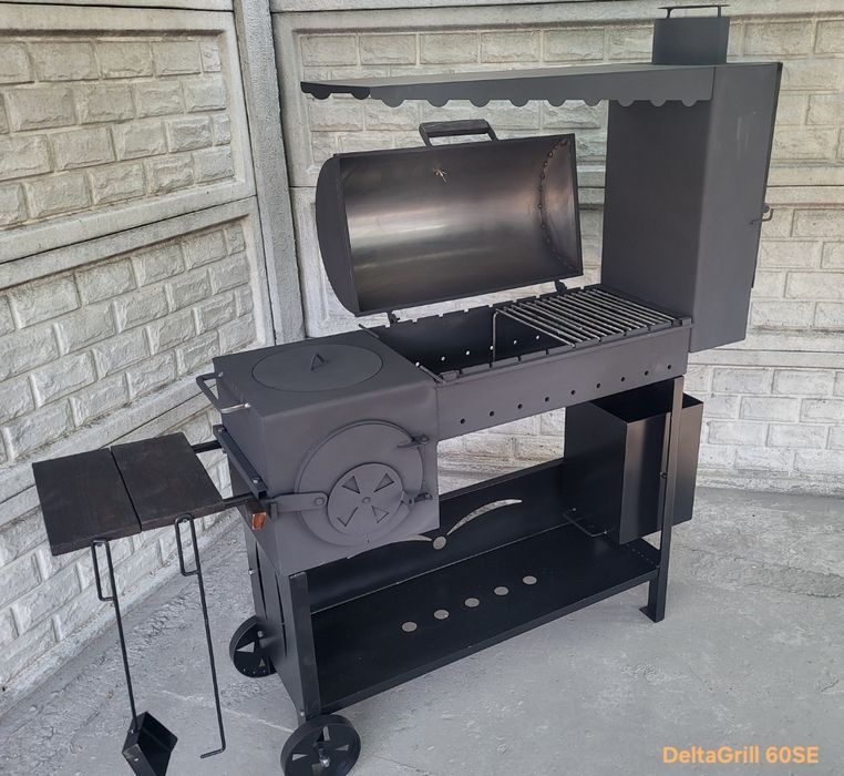 НАДМІЦНИЙ • 5мм • Мангал Коптильня Смокер Барбекю / Гриль / Піч Казан