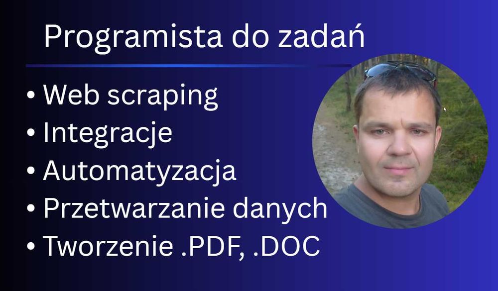 Automatyzacja, web scraping, integracje – programista do zadań