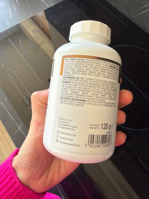 Omega-3 Kwasy suplement diety OSTROVIT NOWY