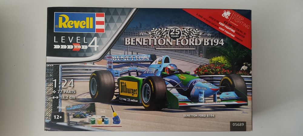 Benetton Ford b194 Revell formuła 1, skala 1/24 , f1