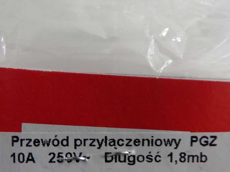 Przewód Kabel w oplocie 1,8m 10A żelazko