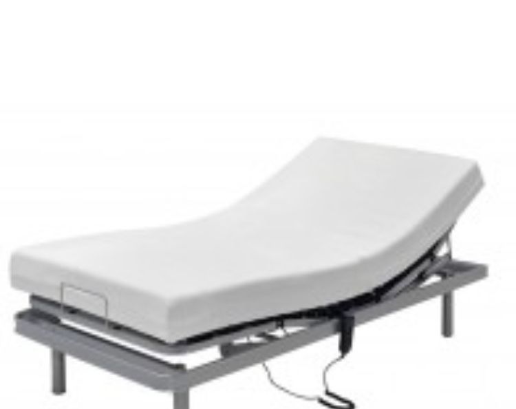 Cama articulada c/ comado e colcao termico seminovo