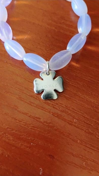 Bransoletka "Lilou' ze srebrną zawieszką