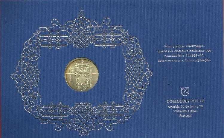 MOEDA de 5 Euros  Convento de Cristo Tomar Prata