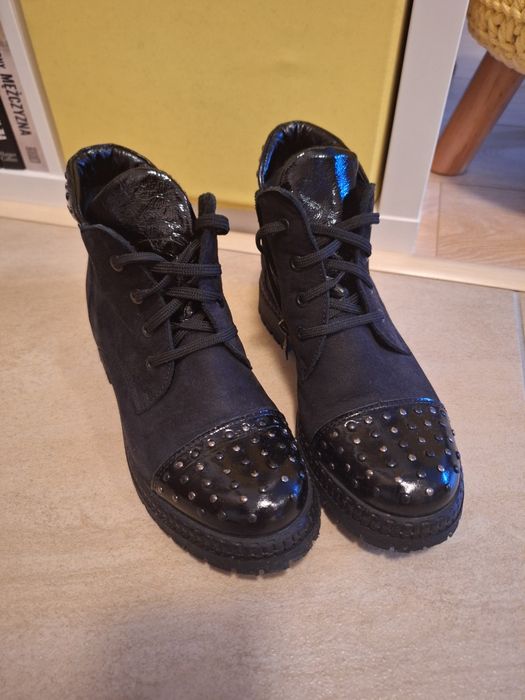 Trzewiki damskie skórzane Simen