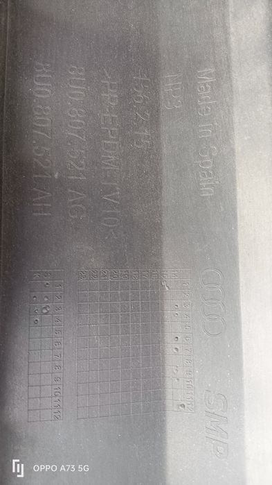Difusor de parachoques Audi Q3 de 2013