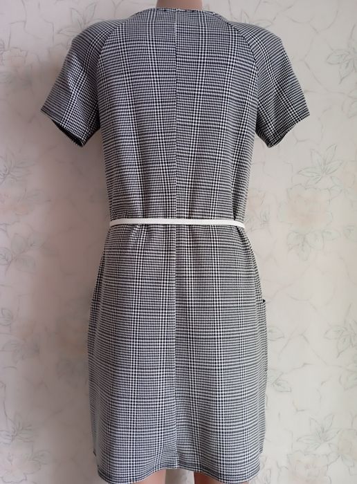 Плаття, сукня міні у принт "гусяча лапка"