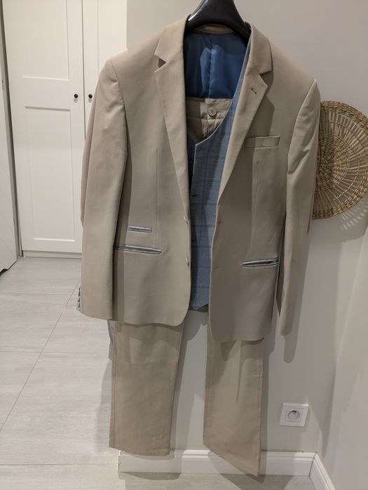 Garnitur ślubny jasny w stylu Boho