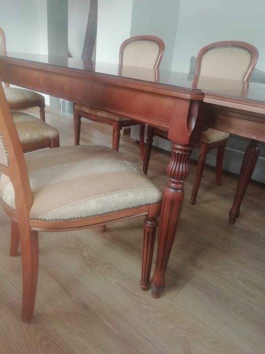 Stół +krzesła Rad- pol włoskie stylowe meble