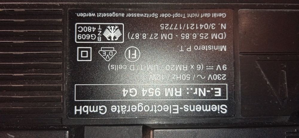 Магнітофон Siemens RM 954 G4