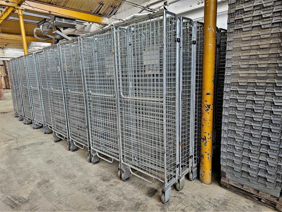 Wózek Transportowy Magazynowy Kurierski Kosz Siatkowy Rollkontener Box