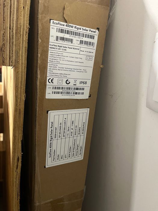 Painel solar rígido EcoFlow 400W (2 unidades)