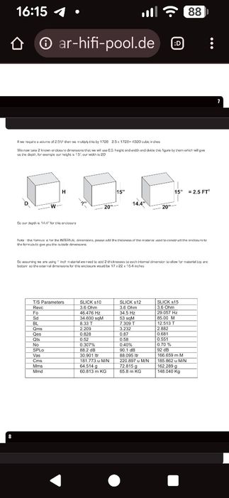 Динаміки Vibe Slick S 15