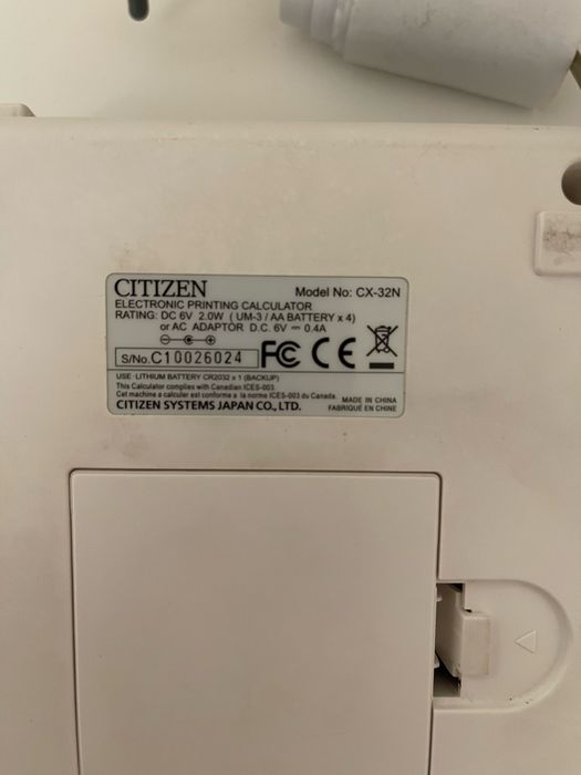 Máquina Calculadora CX-32N - Citizen