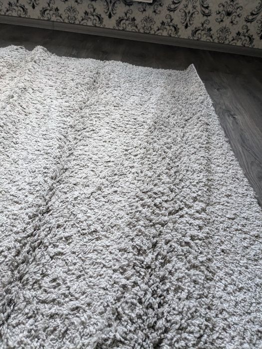 Килим  шаггі сірі 245/215