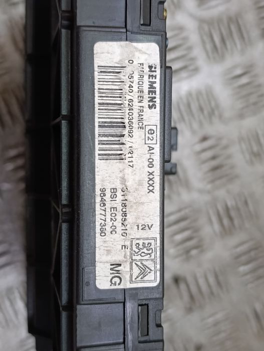 Peugeot 206 1.1 8V komputer stacyjka immobilizer BSI zestaw startowy
