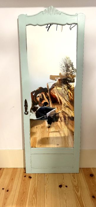 Espelho, mesinha e cadeira vintage