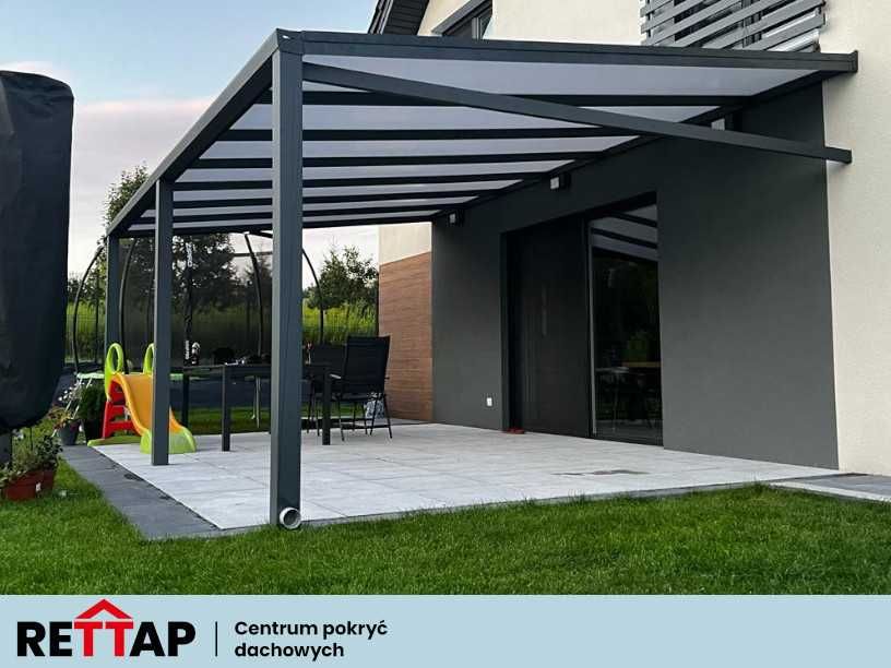 Zadaszenie Tarasu - Pergola - Ogród Letni, Aluminium 4.06m x 3.0m