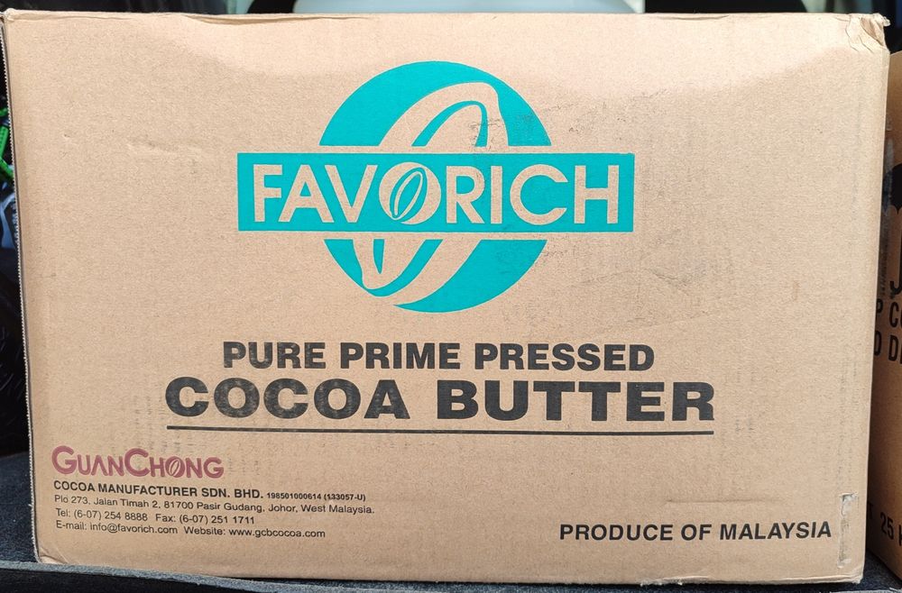 Натуральное какао-масло FAVORICH PPP прямого отжима