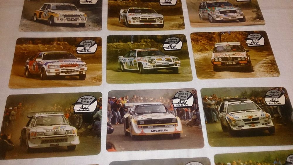 rallye de portugal 1986 vinho do porto (12 calendários) coleç completa