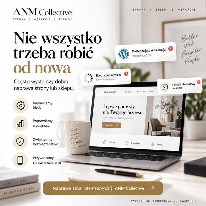 Naprawa ,tworzenie , opieka strony www (internetowe) systemy, aplikacje