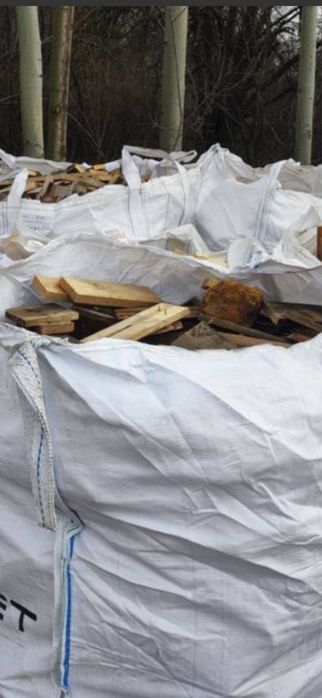 Big Bag drewno opałowe z palet, odpady  drewniane