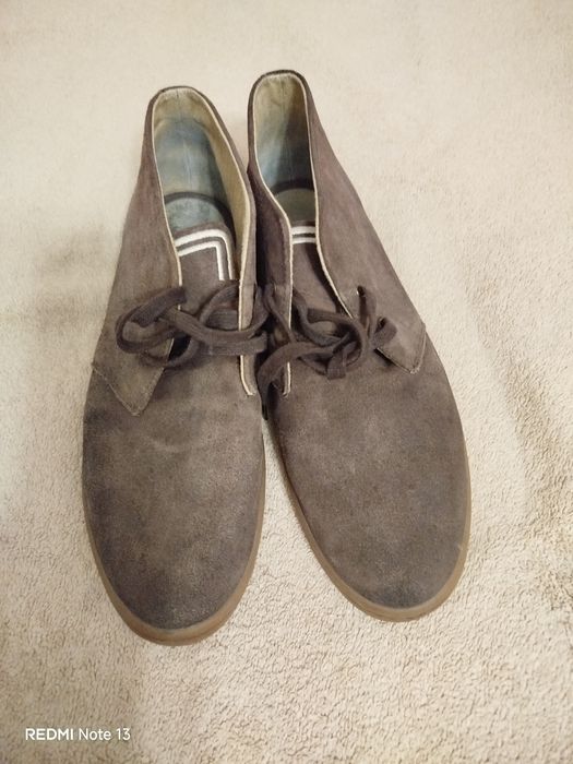 Замшевые кеды полуботинки Fred Perry