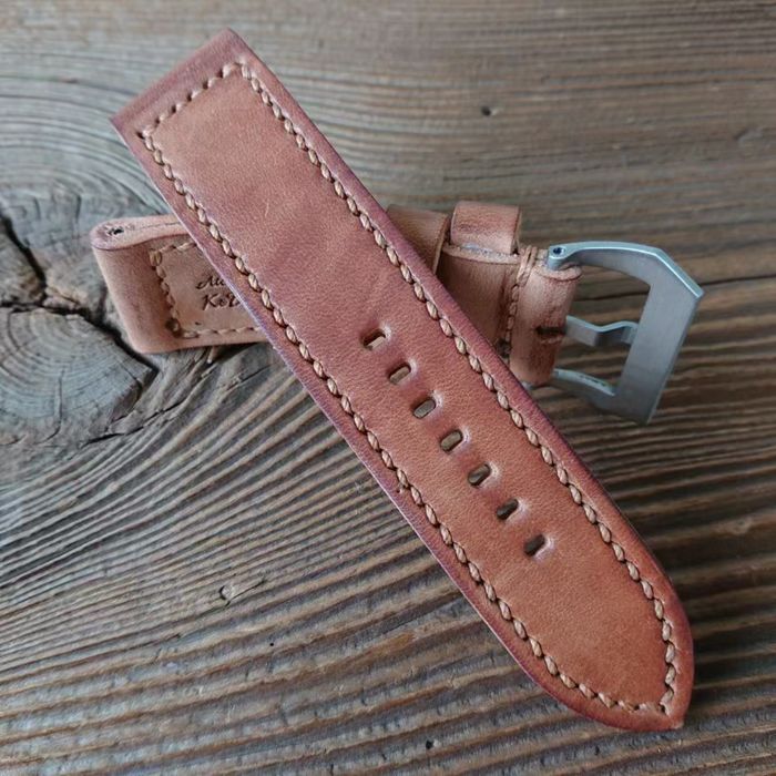 Pasek do zegarka Panerai 26 mm handmade skóra ręcznie robiony