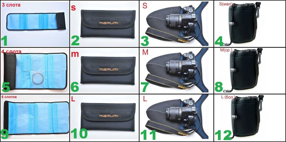3 размера Чехол для Фотоаппарата Неопреновый, Водонепроницаемый Сумка