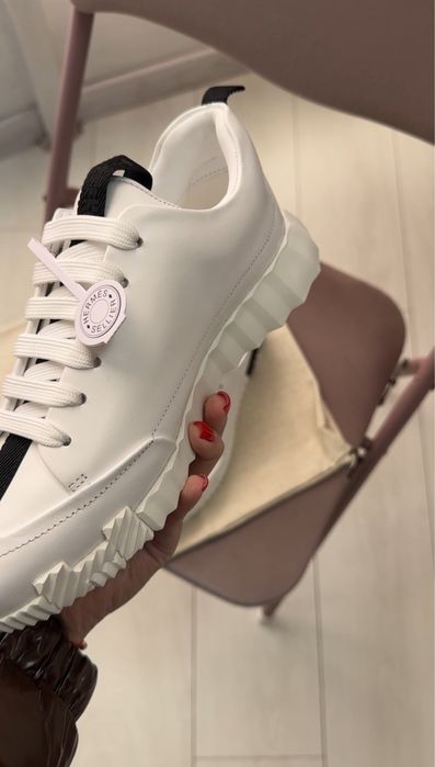 Кросівки з натуральної шкіри Hermes