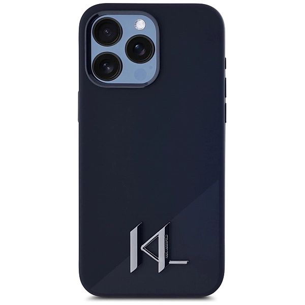 Etui Karl Lagerfeld Silicone Shadow Metal Initial MagSafe do iPhone 15