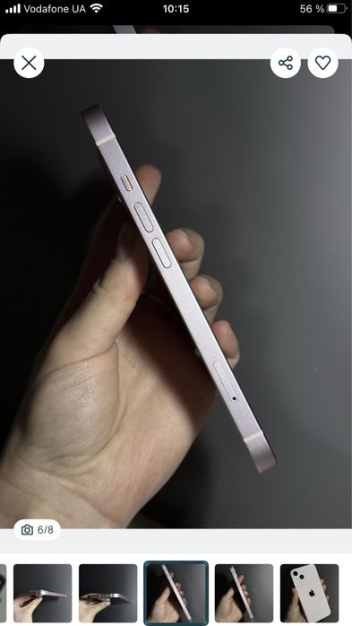 Iphone 13 pink 128  идеальное состояние батарея 86
