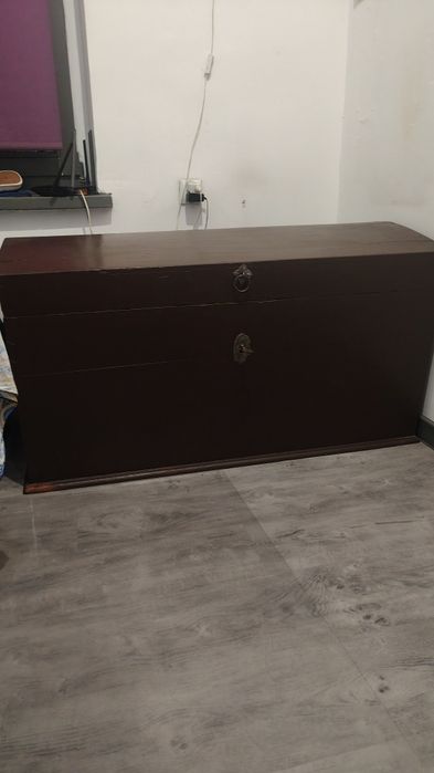 Stara drewniana skrzynia / kufer retro – pojemna, stan bdb! Siemianowice