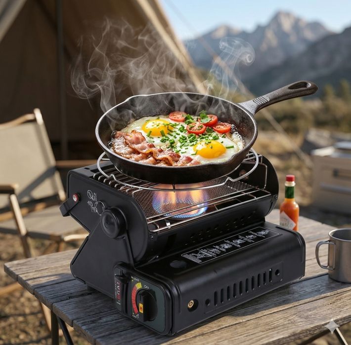 Портативный газовый обогреватель 2 в 1 (плитка + обогрев) — НОВЫЙ