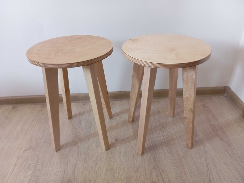 Taboret, stołek drewniany mocny, solidnie wykonany Producent