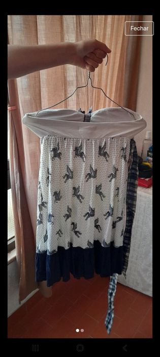 Vestido cai cai azul