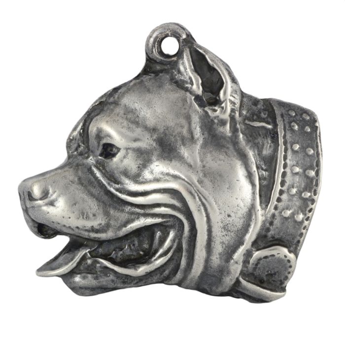 Pitbull, Pit Bull brelok posrebrzany Art-Dog